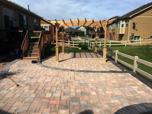 Frederick outdoor living area with Bogert pavers