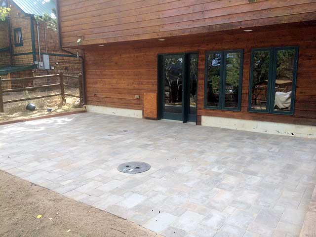 Patio replacement with Borgert Pavers in Allenspark